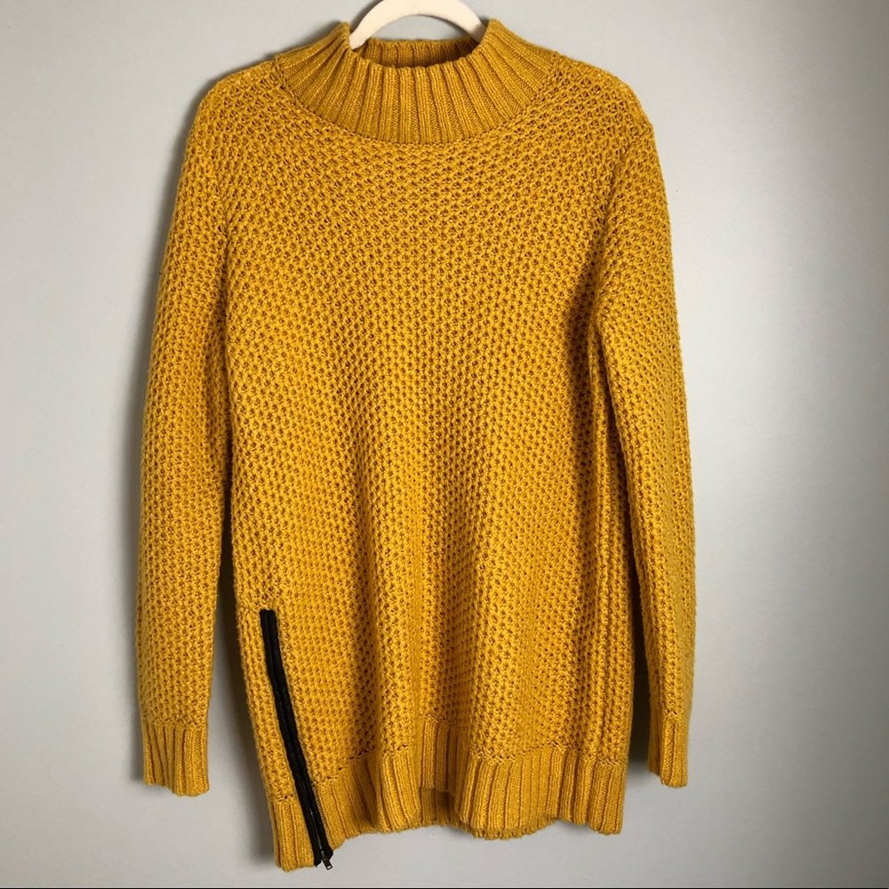 Banana Republic Wool Blend Yellow Tunic Sweater XL